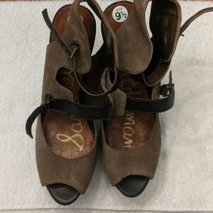 Sam Edelman Novra Army Green Heels, Size 9.5